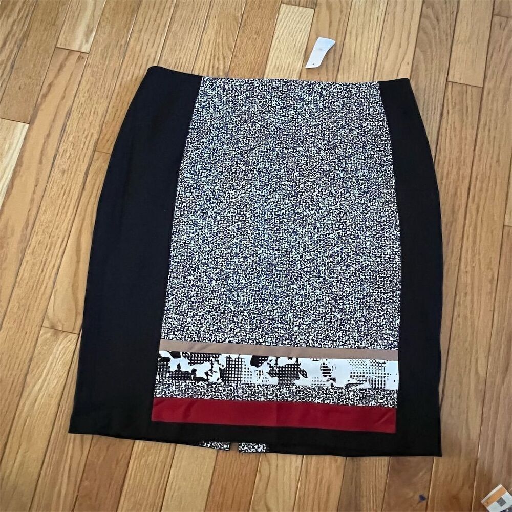 White House Black Market Women's Size 12 Black Pencil Skirt Knee Length